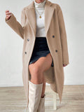 Long Double-Breasted Overcoat