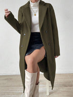 Long Double-Breasted Overcoat