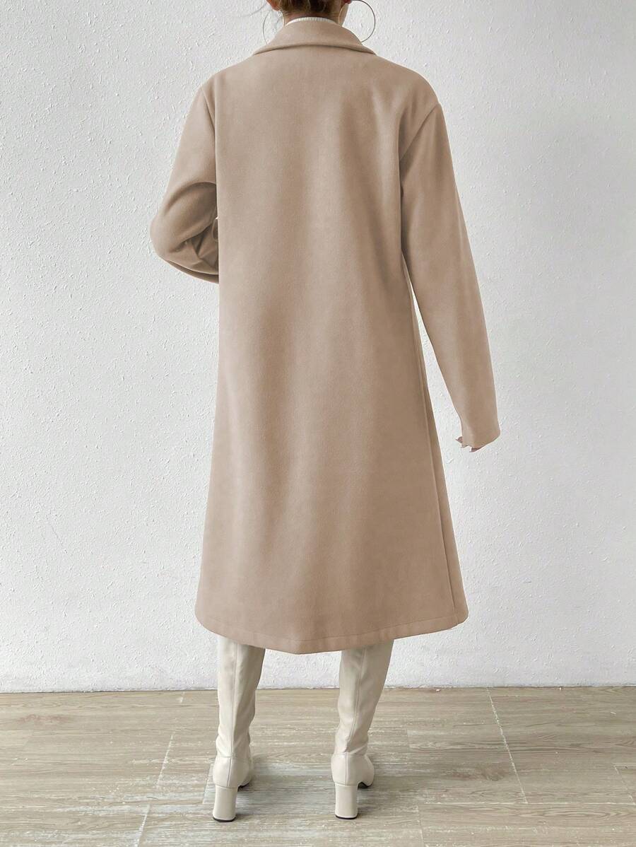 Long Double-Breasted Overcoat