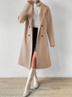 Long Double-Breasted Overcoat