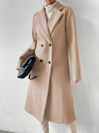 Long Double-Breasted Overcoat