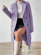 Long Double-Breasted Overcoat