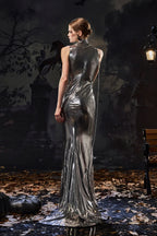Metallic Chain Maxi Dress