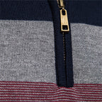Ignatius Striped Quarter-Zip Sweater - image 7