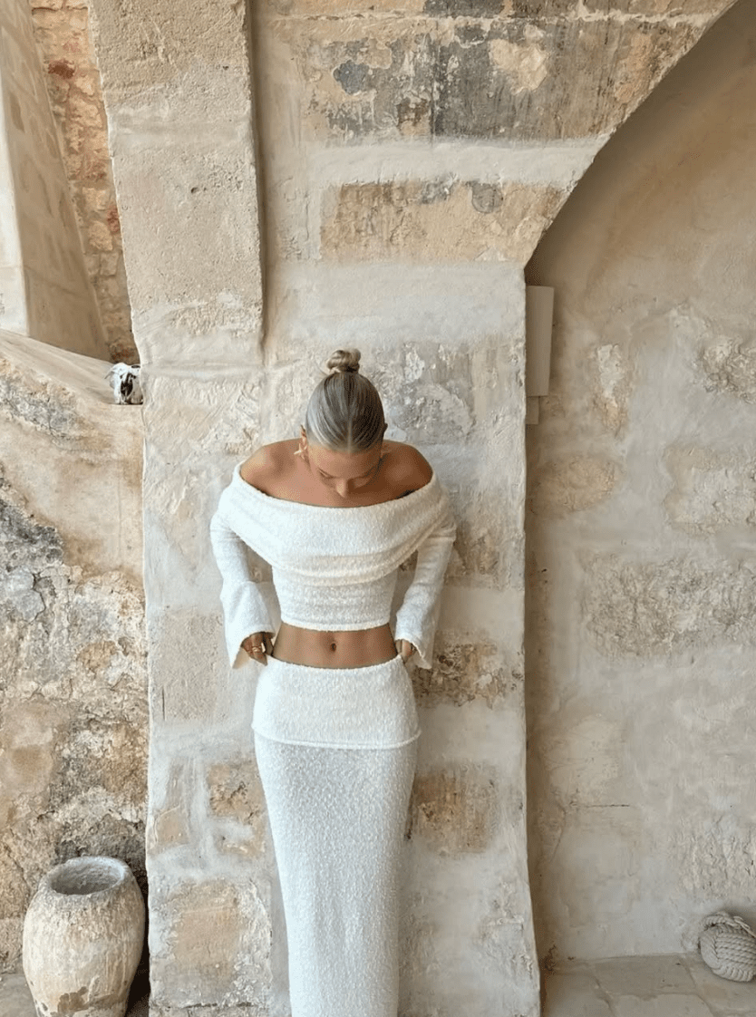 Off-Shoulder Top & Maxi Skirt Set