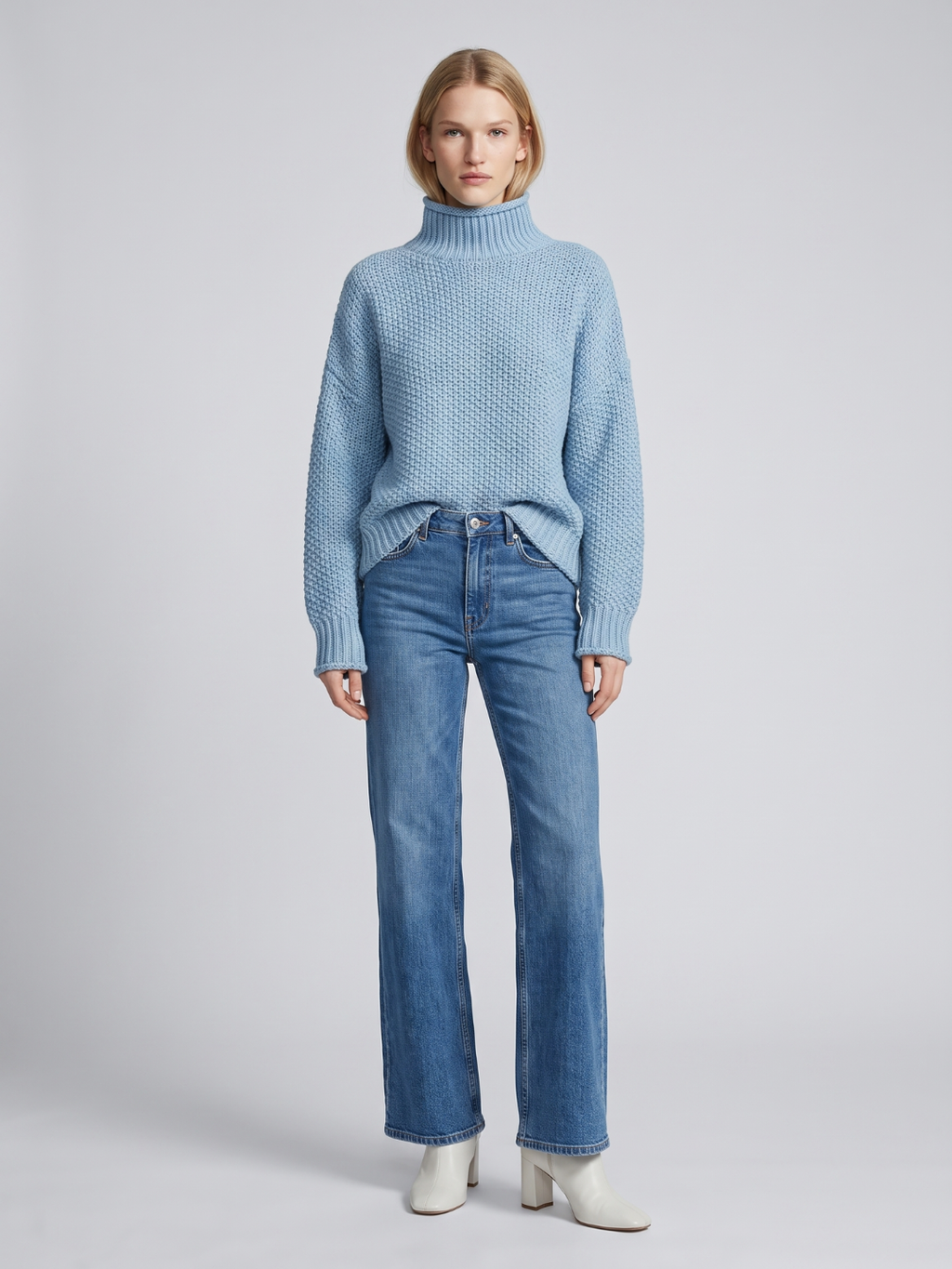 Oversized Chunky Turtleneck Sweater