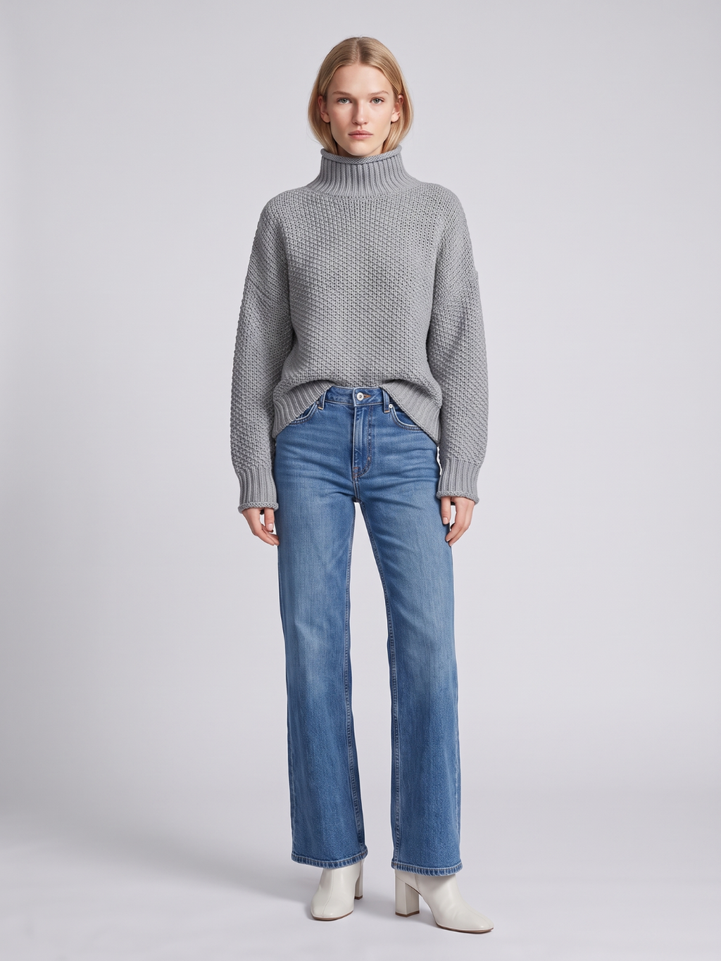 Oversized Chunky Turtleneck Sweater
