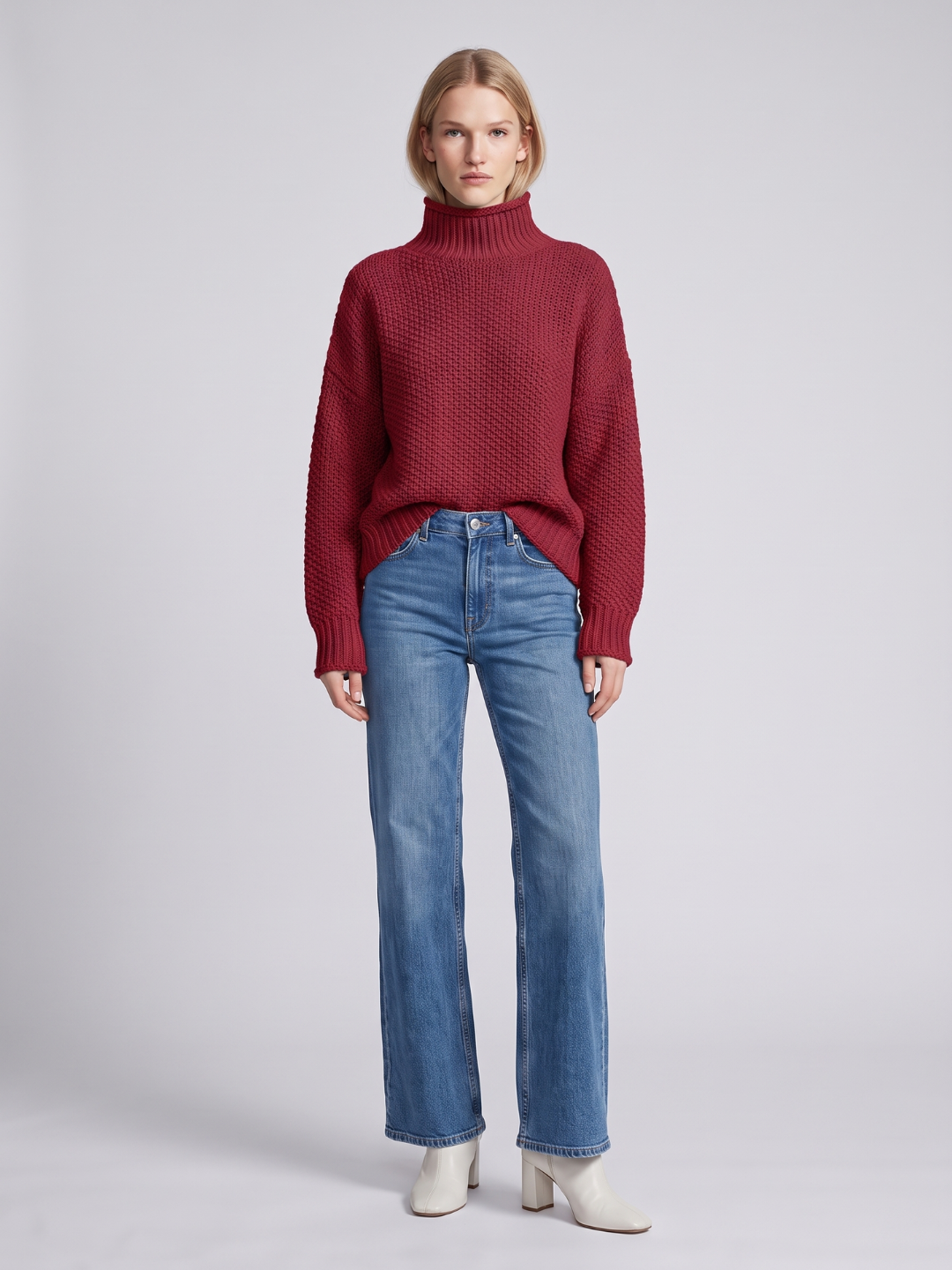 Oversized Chunky Turtleneck Sweater
