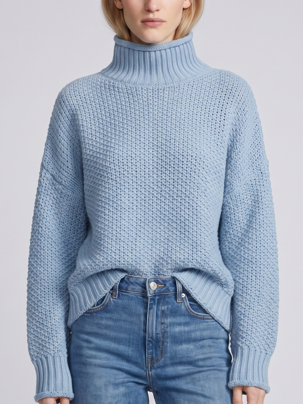 Oversized Chunky Turtleneck Sweater