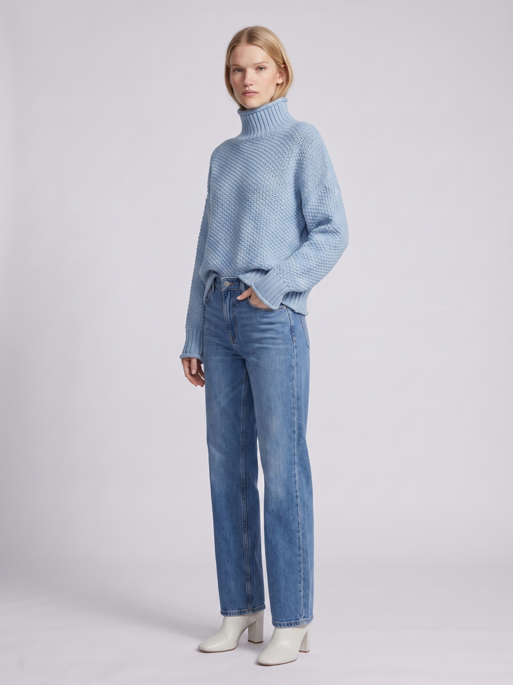 Oversized Chunky Turtleneck Sweater