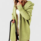 Oversized Hooded Longline Open Front Cardigan