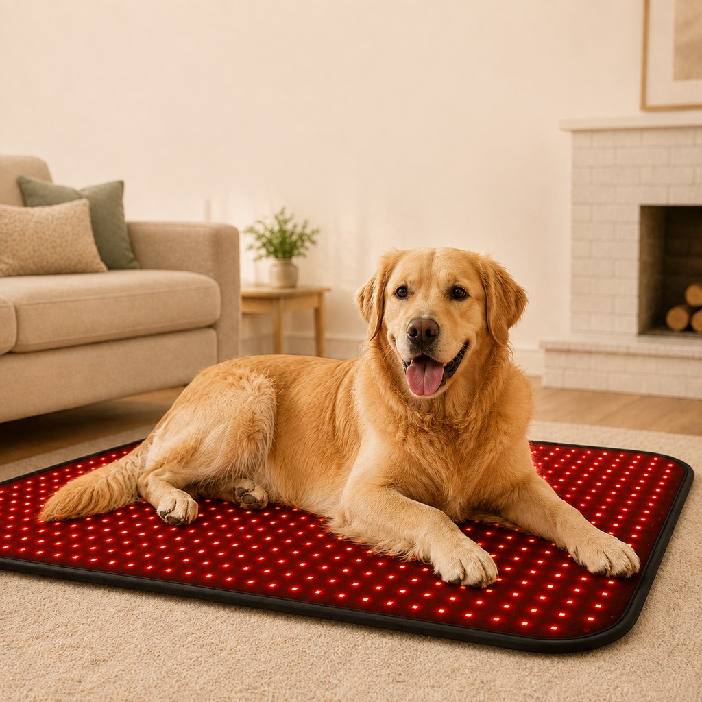 Pet Red & Near-Infrared Light Wellness Mat - Hands-Free At-Home Comfort for Senior, Active & Resting Dogs