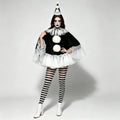 Pierrot Clown Cloak Costume Set