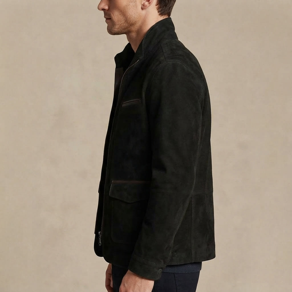 Thorne Suede-Look Zip Jacket - image 5