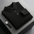 Cornelius Cashmere-Touch Polo Sweater - image 1