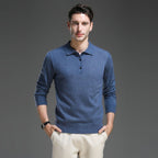 Cornelius Cashmere-Touch Polo Sweater - image 10
