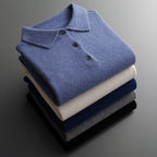 Cornelius Cashmere-Touch Polo Sweater - image 11