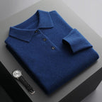 Cornelius Cashmere-Touch Polo Sweater - image 3