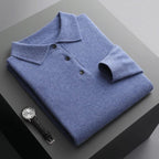 Cornelius Cashmere-Touch Polo Sweater - image 2