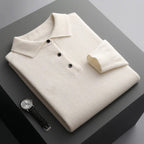 Cornelius Cashmere-Touch Polo Sweater - image 4