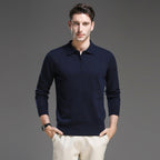 Cornelius Cashmere-Touch Polo Sweater - image 8