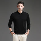 Cornelius Cashmere-Touch Polo Sweater - image 9