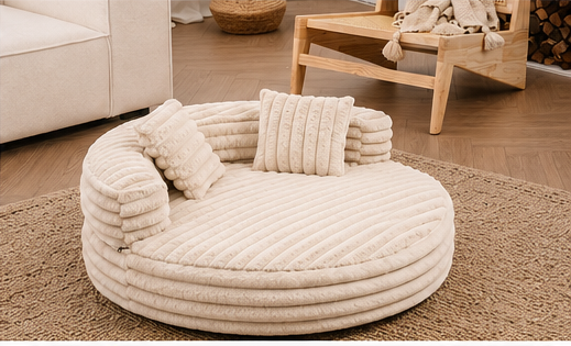 Cozy Nest | Orthopedic Dog Bed with Removable Pillows | Large Size for Ultimate Comfort