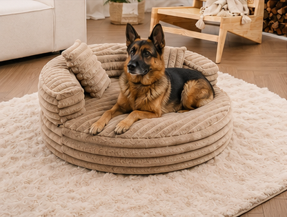 Cozy Nest | Orthopedic Dog Bed with Removable Pillows | Large Size for Ultimate Comfort