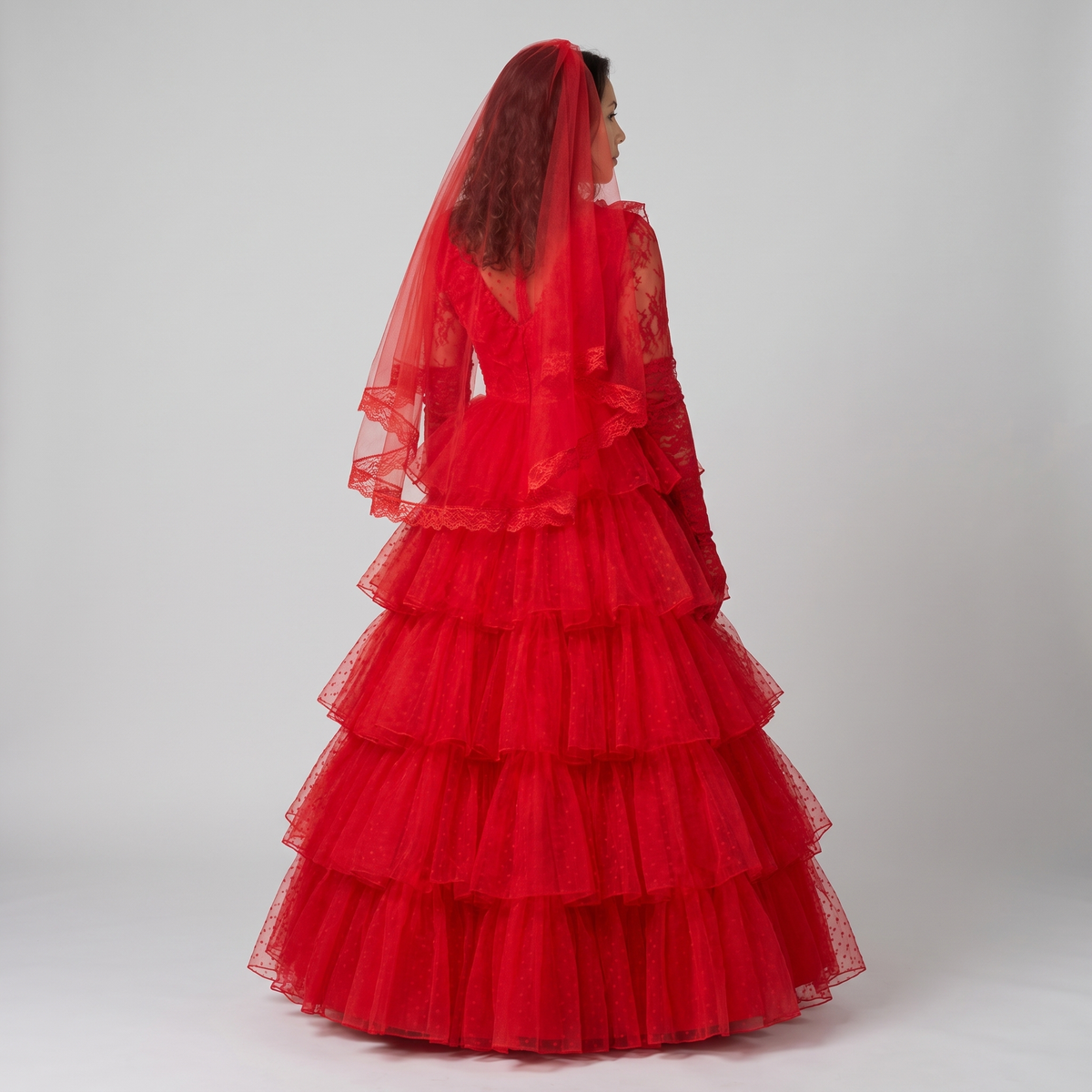 Red Ghost Bride Gown Costume