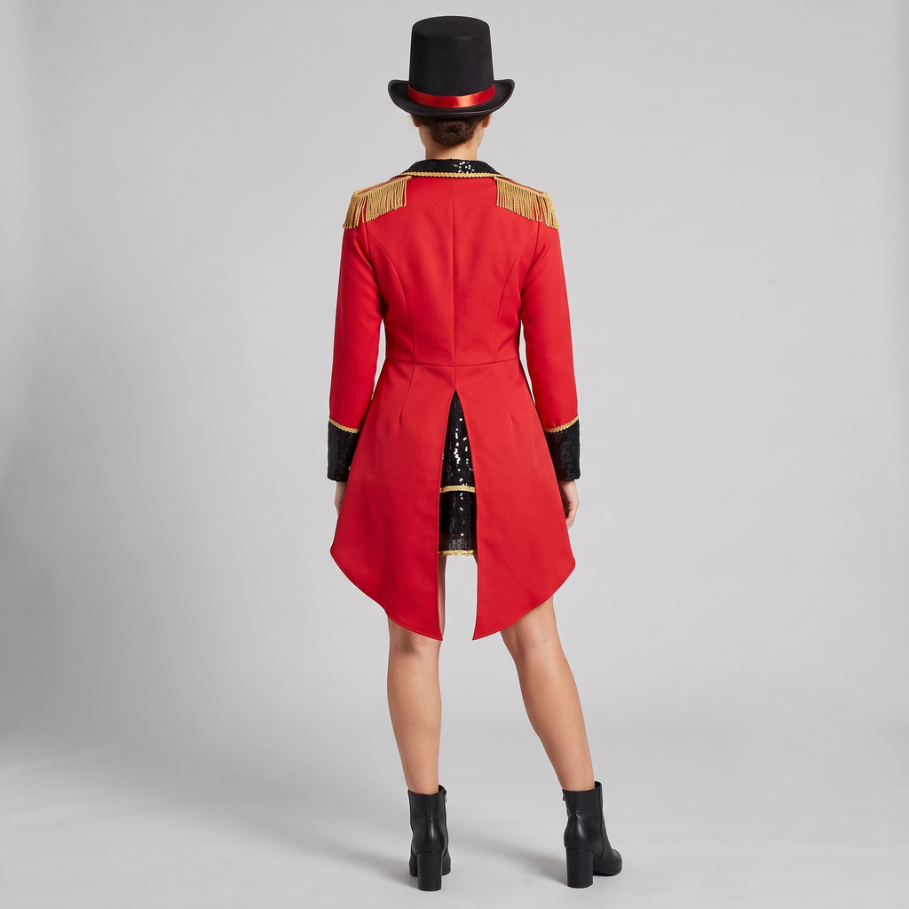 Red Sequin Ringmaster Costume Set