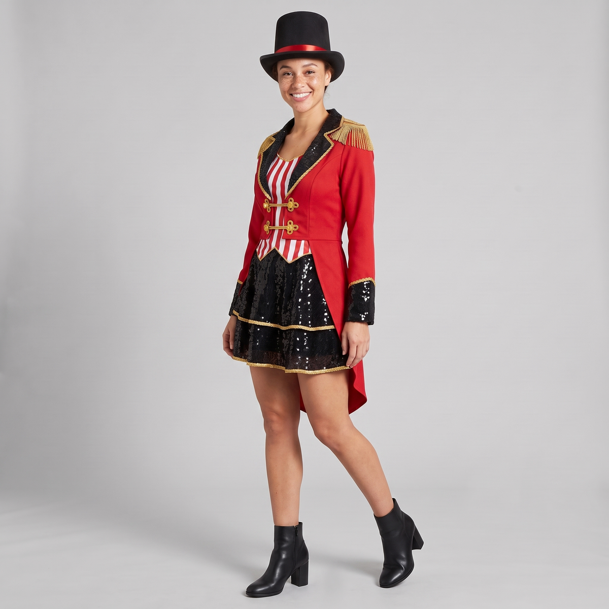 Red Sequin Ringmaster Costume Set