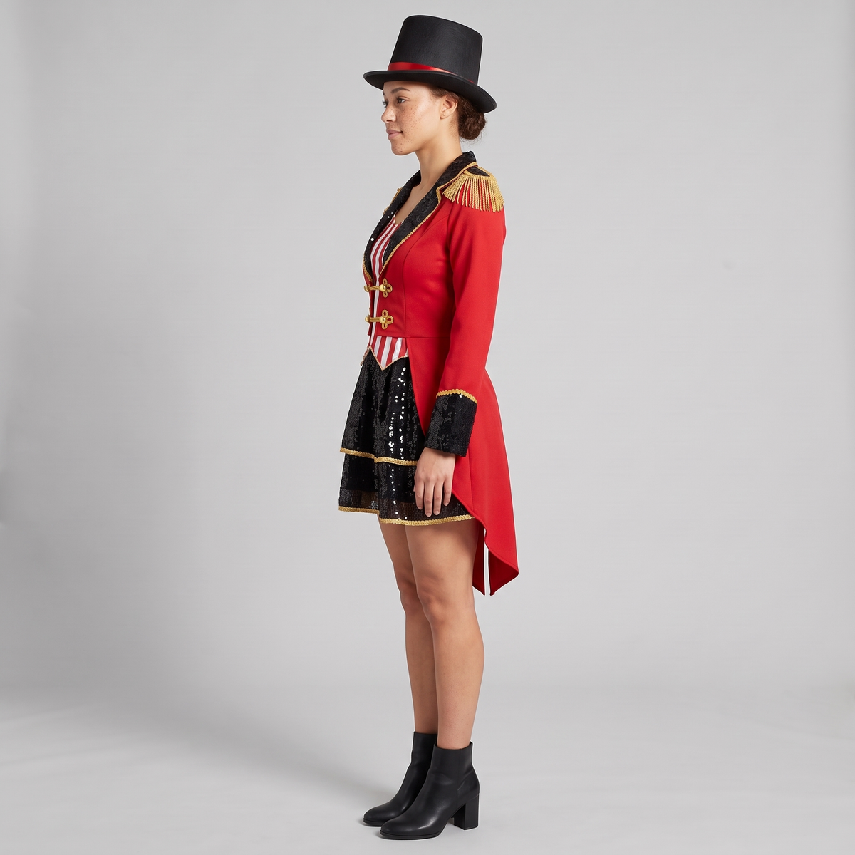 Red Sequin Ringmaster Costume Set