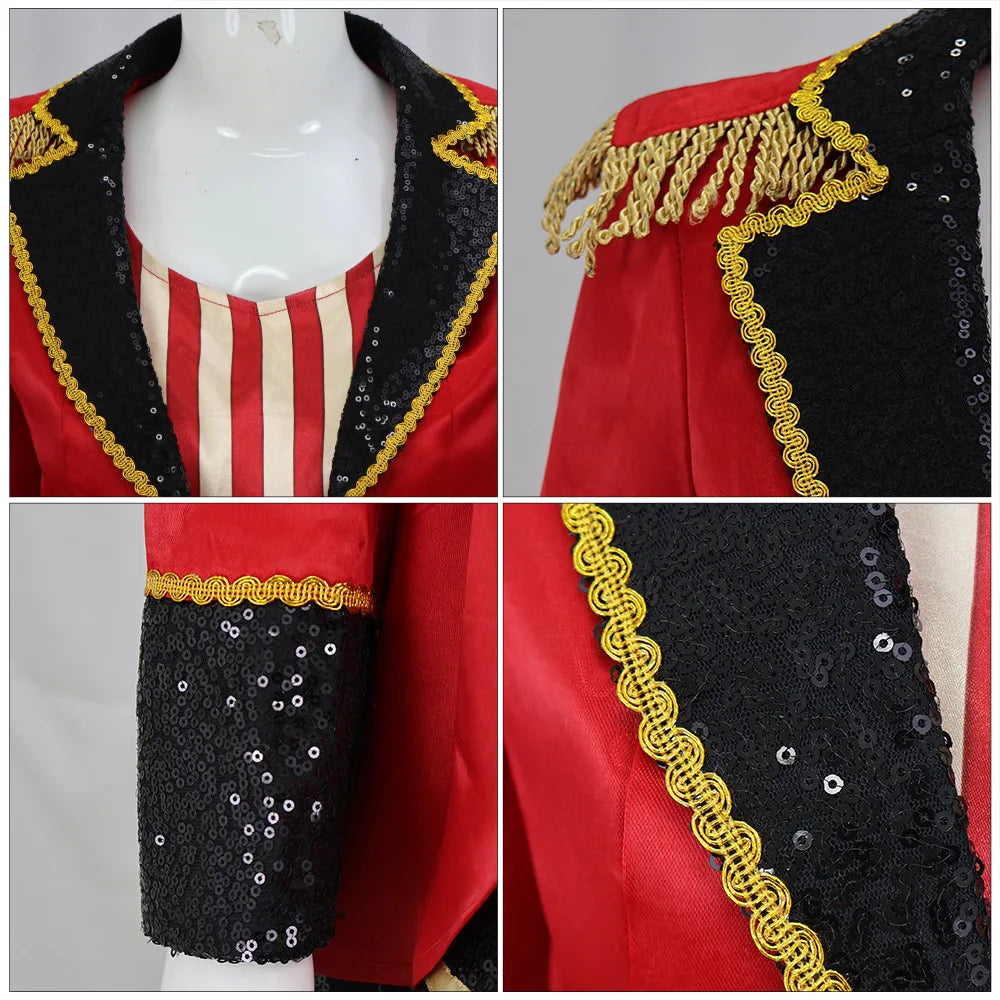 Red Sequin Ringmaster Costume Set