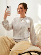 Ribbed Mock Neck Jumper with Side Splits