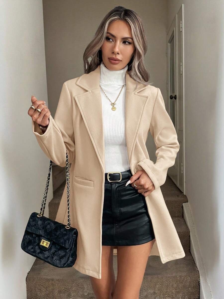 Single Button Pocket Blazer