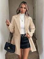 Single Button Pocket Blazer