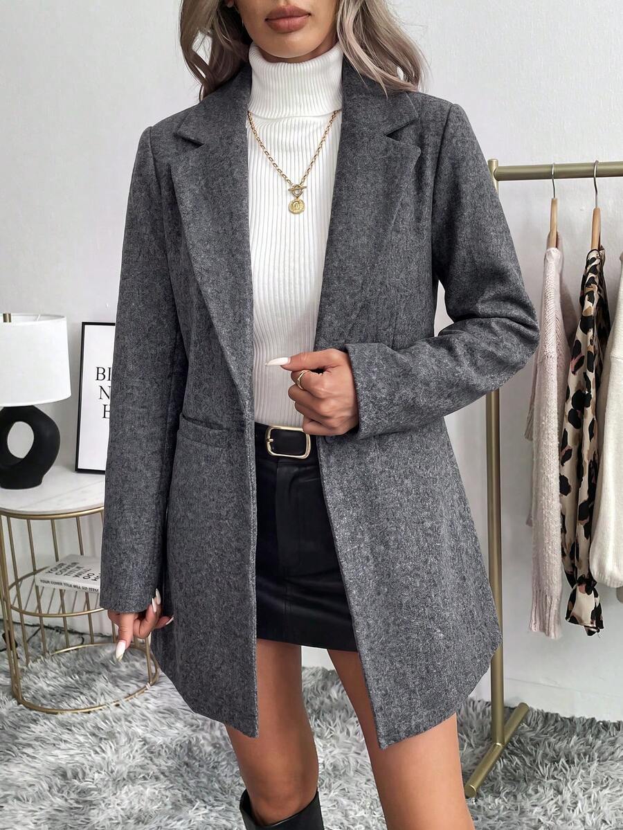 Single Button Pocket Blazer