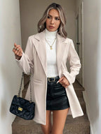Single Button Pocket Blazer