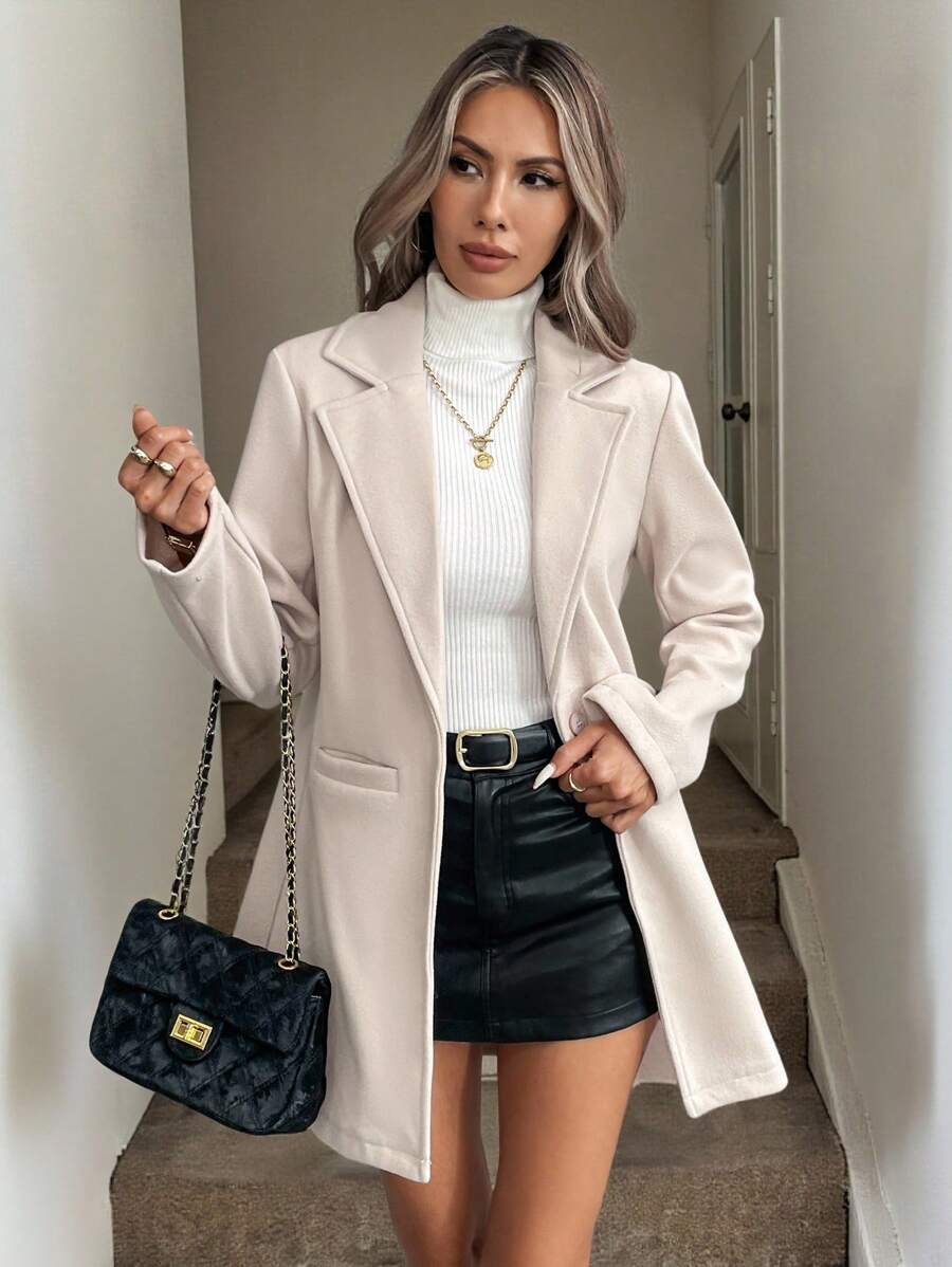 Single Button Pocket Blazer