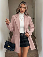 Single Button Pocket Blazer