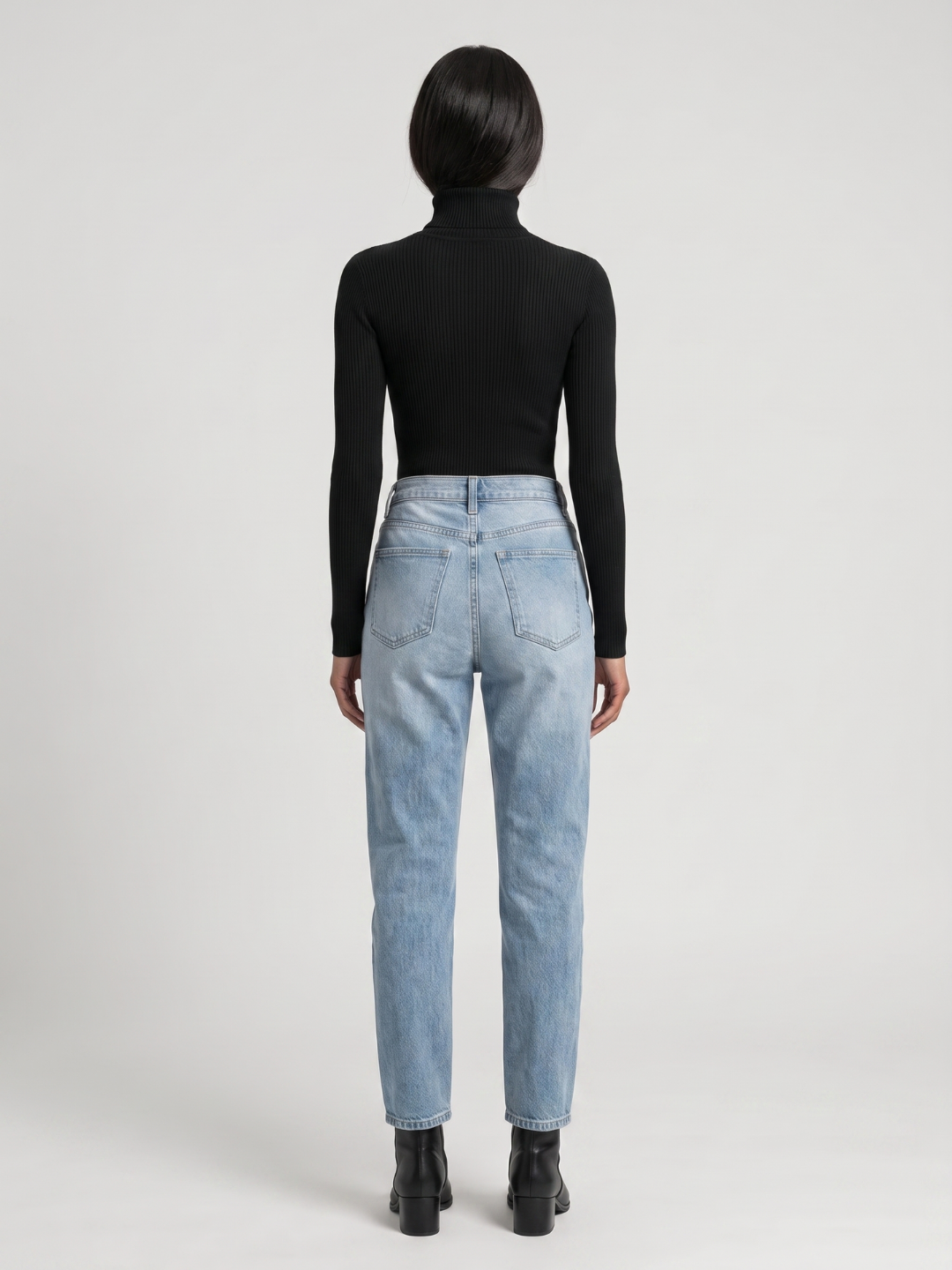 Slim Fit Ribbed Turtleneck Sweater