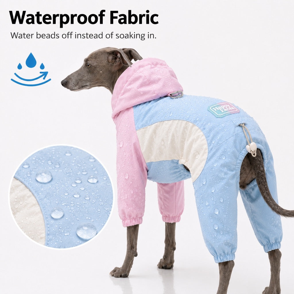 Waterproof Dog Rain Suit for Rainy Walks - Full-Body Mud & Splash Protection