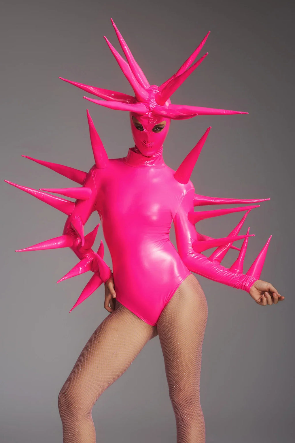 Spiked Alien Bodysuit and Mask Set