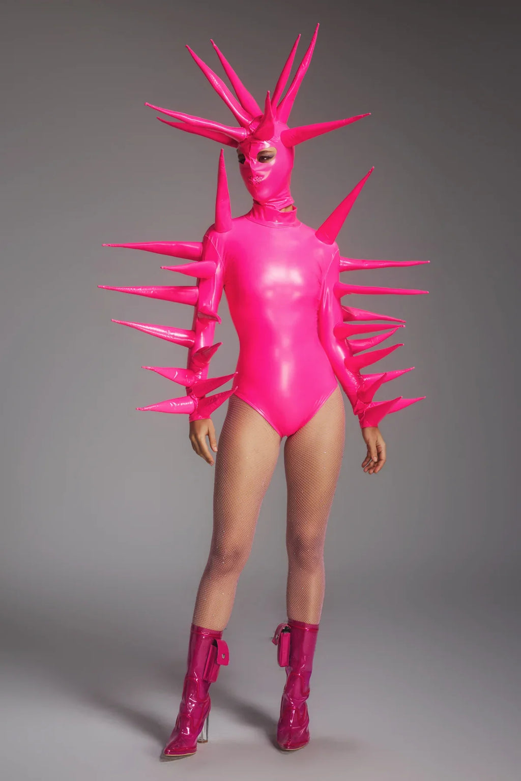 Spiked Alien Bodysuit and Mask Set