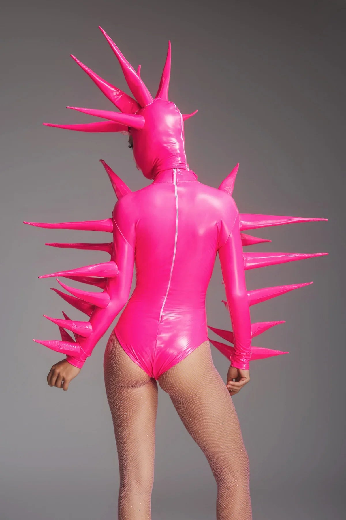 Spiked Alien Bodysuit and Mask Set