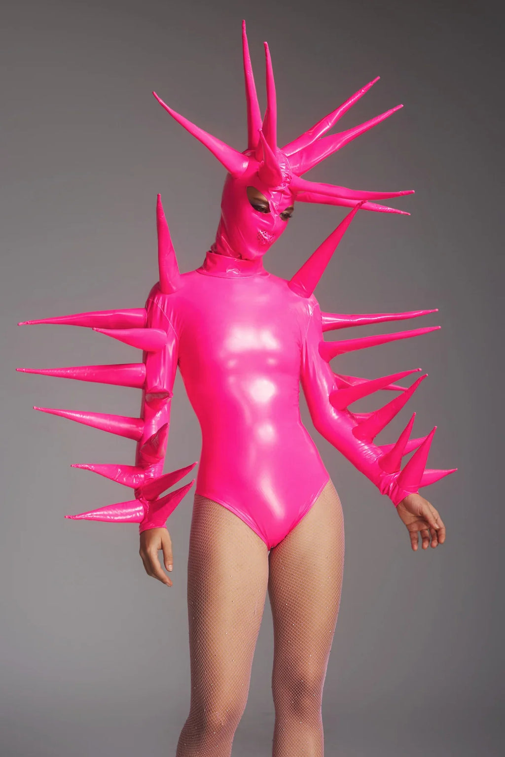Spiked Alien Bodysuit and Mask Set