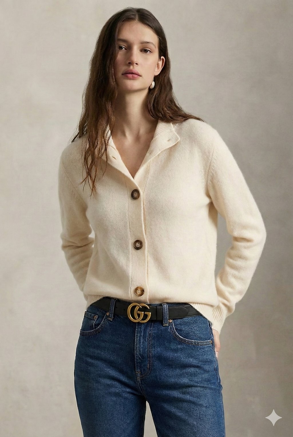 Statement Button Knit Cardigan