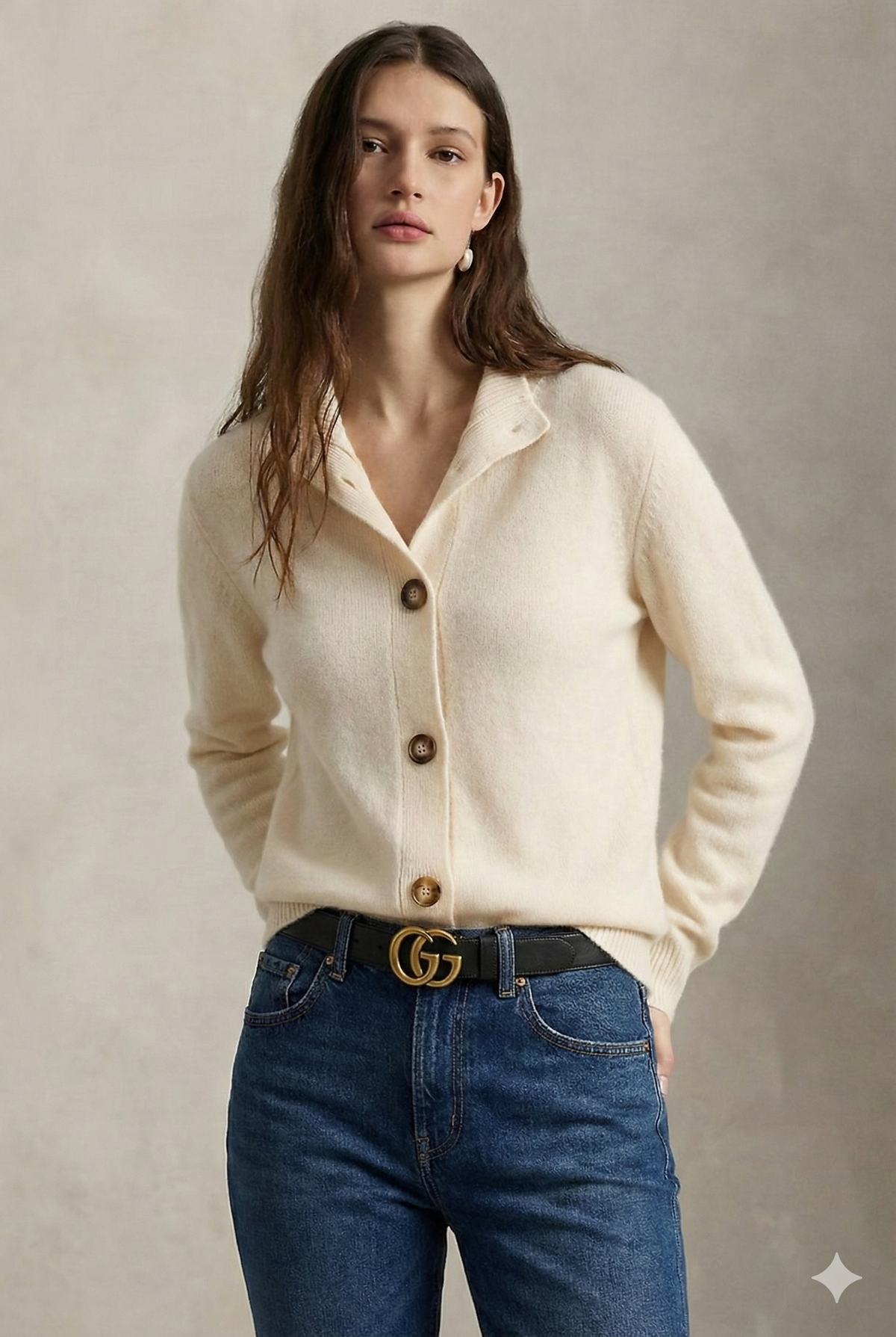 Statement Button Knit Cardigan