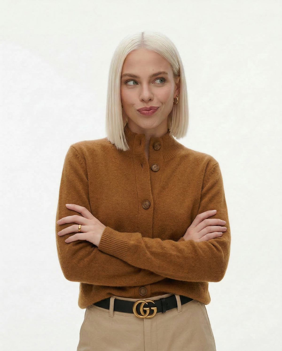 Statement Button Knit Cardigan