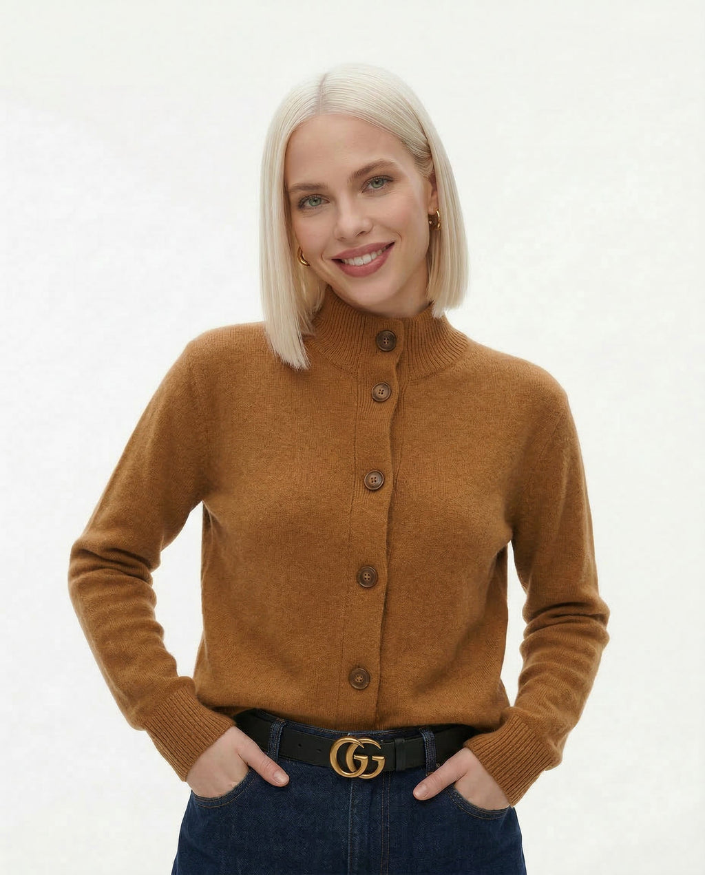 Statement Button Knit Cardigan